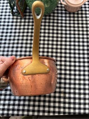 Ruffoni Historia Hammered Copper Sauce Pan - 2 1/2 Qt No Lid Need New Tin